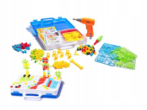 Wkrętarka Puzzle Klocki w walizce 4w1 237el.