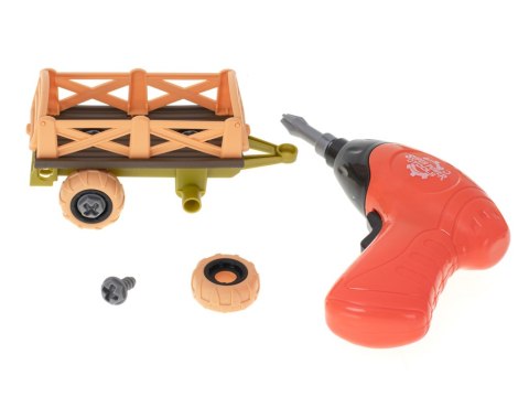 Gospodarstwo rolne farma traktor maszyny rolnicze zwierzęta zagroda konie + narzędzia wkrętarka