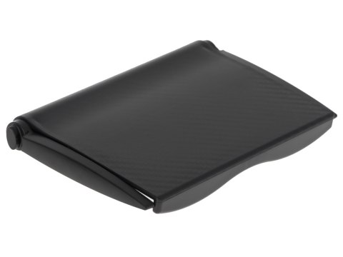 Półka na dekoder nakładana na monitor organizer uchwyt regulowany na ekran TV laptopa czarny 2kg