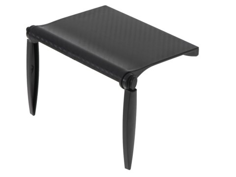 Półka na dekoder nakładana na monitor organizer uchwyt regulowany na ekran TV laptopa czarny 2kg