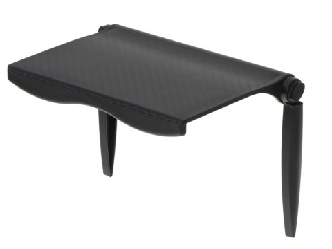 Półka na dekoder nakładana na monitor organizer uchwyt regulowany na ekran TV laptopa czarny 2kg