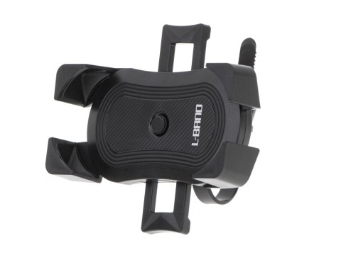 Uchwyt rowerowy motycyklowy na telefon czarny