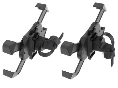 Uchwyt rowerowy motycyklowy na telefon czarny