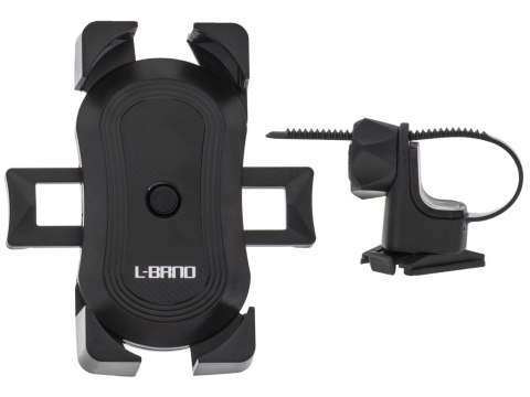 Uchwyt rowerowy motycyklowy na telefon czarny