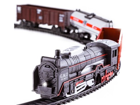 Elektryczna Kolejka - Parowóz + 3 Wagony