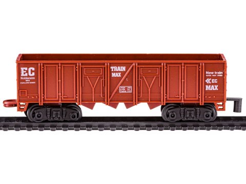 Kolejka rail king Parowóz + 3 Wagony