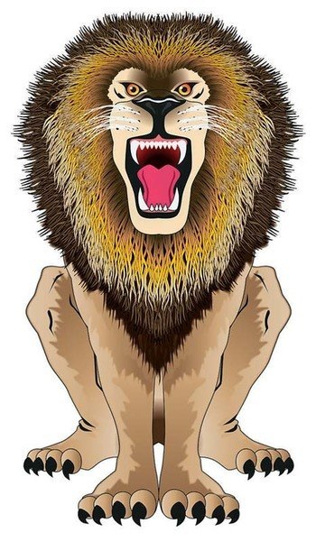 Latawiec BRAINSTORM - WNS SkyZoo 44x25" Nylon Lion