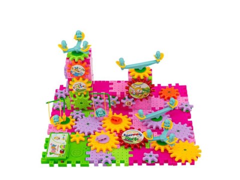 Klocki Edukacyjne, Konstrukcyjne 158 Elementów Wafle