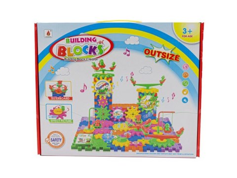 Klocki Edukacyjne, Konstrukcyjne 158 Elementów Wafle