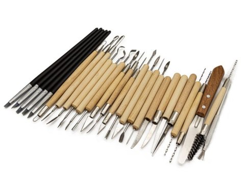 Zestaw Narzędzi Do Rękodzieła, Modelowania Ceramiki, Do Rzeźbienia Gliny 27w1