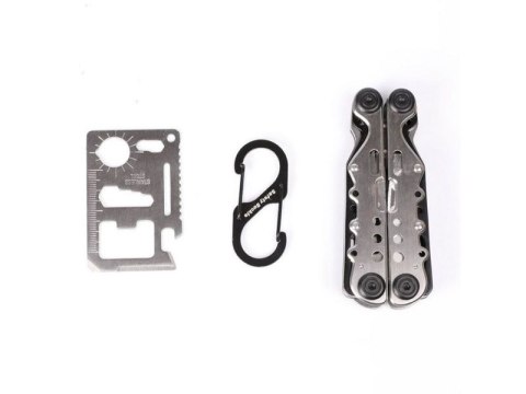 Multitool 10w1 - Kombinerki, Nóż, Piła, Karta Przeżycia Jakemy