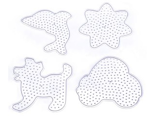 Szablon Do Prasowanek, Podstawka 4 Wzory, AUTKO KWIATEK DELFIN PIESEK Prasowanka Koraliki Do Prasowania