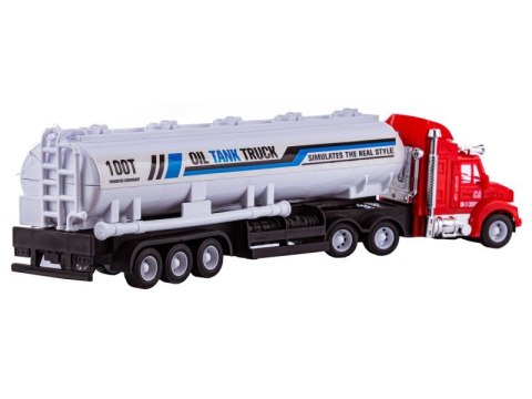 Zestaw 3 Ciężarówek, Samochód Ciężarowy + Naczepa, TIR - 3 Sztuki