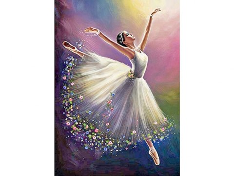 Haft Diamentowy, Obraz, Mozaika Diamentowa TAŃCZĄCA BALETNICA 30x40cm