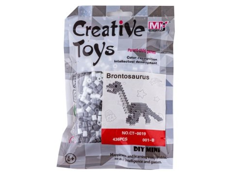 Koraliki do prasowania Wersja 3D, BRONTOZAUR, DINOZAUR, Saszetka, Prasowanka