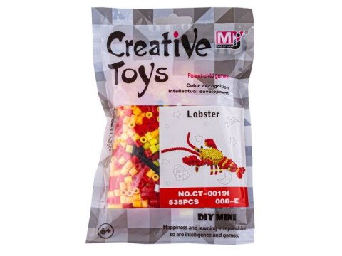 Koraliki do prasowania Wersja 3D, Szablon HOMAR, Saszetka, Prasowanka