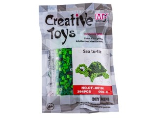 Koraliki do prasowania Wersja 3D, Szablon ŻÓŁW MORSKI, Saszetka, Prasowanka