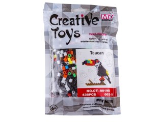 Koraliki do prasowania Wersja 3D, TUKAN Ptak, Saszetka, Prasowanka