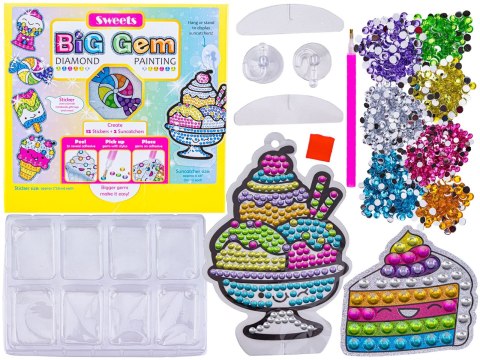 Naklejki z Mozaiką diamentową Mozaika Diamentowa Słodycze