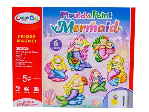 Kreatywny Zestaw Stwórz Magnes, Odlew DIY KOLOROWE SYRENKI Zrób To Sam