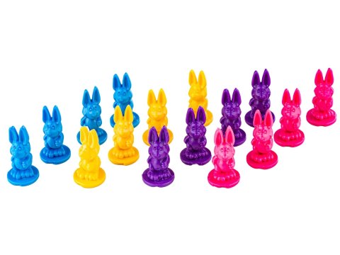 Rodzinna Gra Planszowa WYŚCIGI KRÓLICZKÓW, Wyścig Po Marchewkę, Bunny Game Lotti Karotti