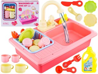 Zlewozmywak Z Kranem, Zlew Do Mycia Naczyń + Akcesoria RÓŻOWY