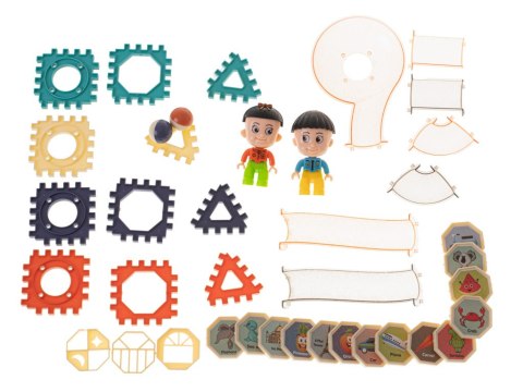 Tor kulkowy 156 elementów do zbudowania z klocków