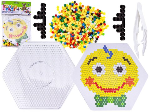 Koraliki do prasowania, Prasowanka, Szablon, Saszetka WESOŁY KLAUN, EMOTKA, BUŹKA