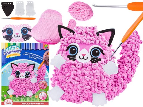 Kreatywny Zestaw Wyszywanka, Maskotka, Pluszak Do Szycia, Poduszka Do Ozdobienia DIY KOTEK