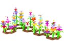 Klocki Konstrukcyjne 222 elementy, Zestaw Do Zbudowania Kwiatowej Kompozycji, Ogród + Kwiatki