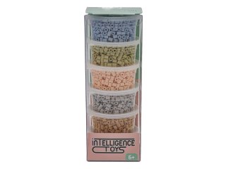 Koraliki Do Prasowania 3000szt, Prasowanki, Do Prasowanek, 6 Kolorów, Zapas - PASTELOWE SZAROŚCI I BEŻE