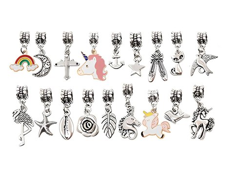 Zestaw Do Robienia Biżuterii Bransoletek Charmsy Jednorożec DIY