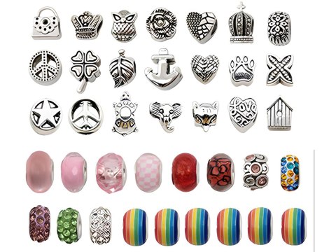 Zestaw Do Robienia Biżuterii Bransoletek Charmsy Jednorożec DIY