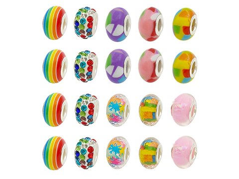 Zestaw Do Robienia Biżuterii Bransoletek Charmsy + Kuferek